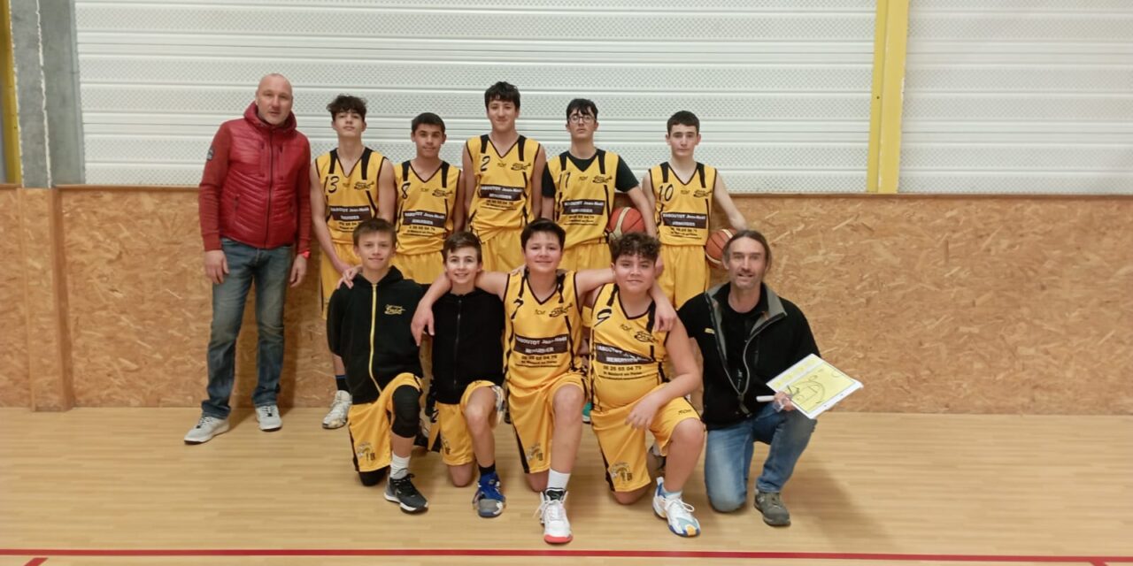 Qualification de l&rsquo;équipe U15M lors du 1er tour de la coupe de la Loire