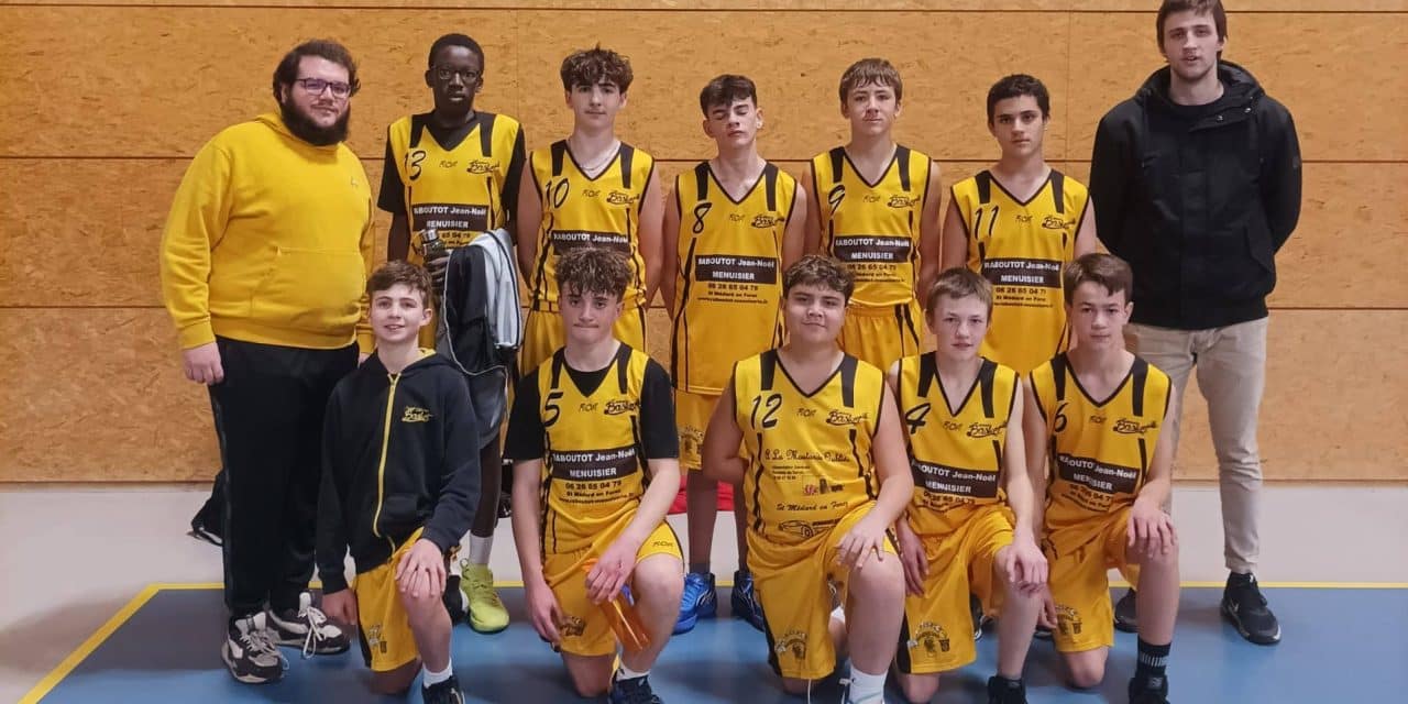 Superbe victoire des garçons 81 à 75 à Saint-Héand !