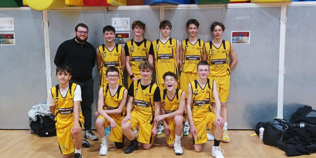 Victoire des U15M 85 à 77 dans un match sous grosse tension à Saint-Paul-en-Jarez.